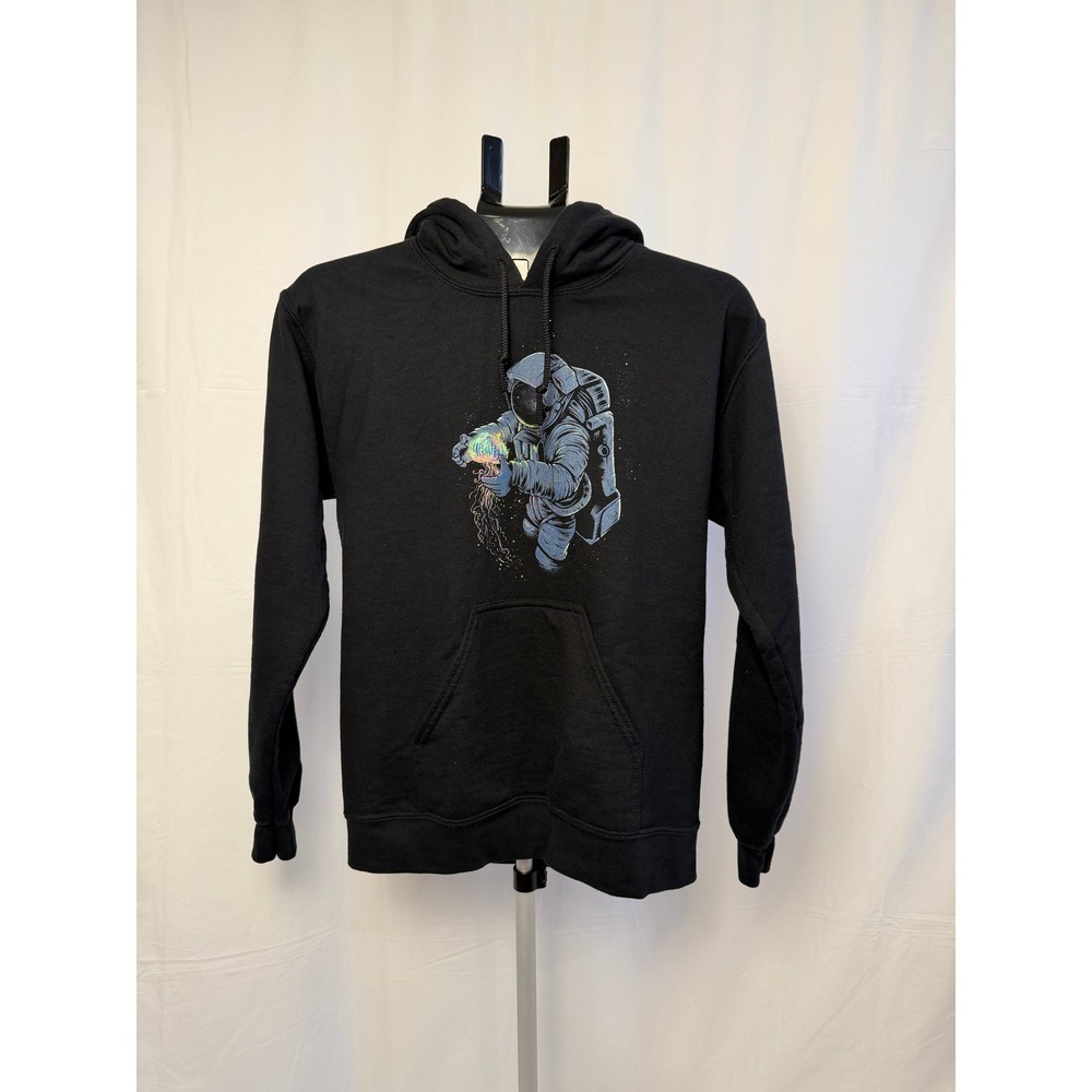 Threadless Astronaut‎ Jellyfish Graphic Hoodie Sweatshirt - Size Small